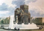 Architecte Jean-Antoine Alavoine sculpture éléphant