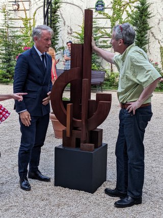 Leonardo Costantino Ambassadeur et nicolas marino di teana, conservateur du musée