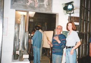 Di Teana sur le tounage de Navarro